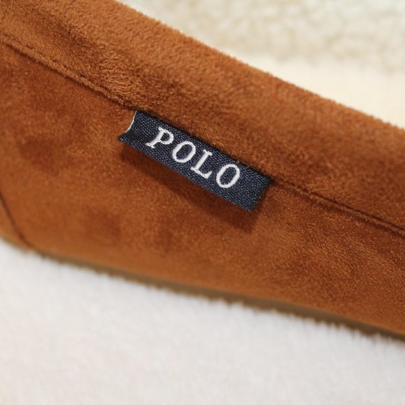 NEW POLO RALPH LAUREN MENS SLIPPERS CHESTNUT‎ - Picture 5 of 10